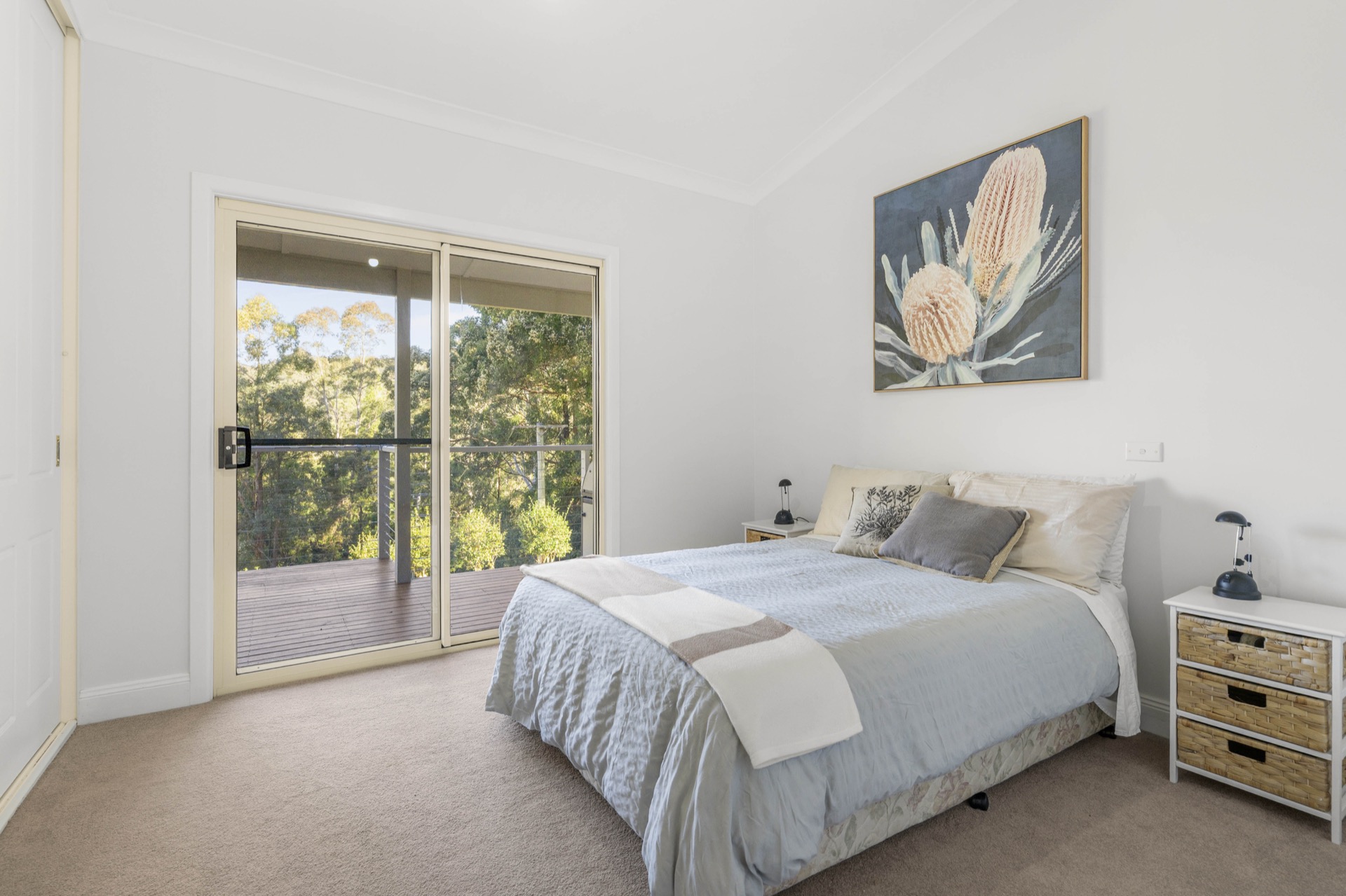 Bedroom with deck access