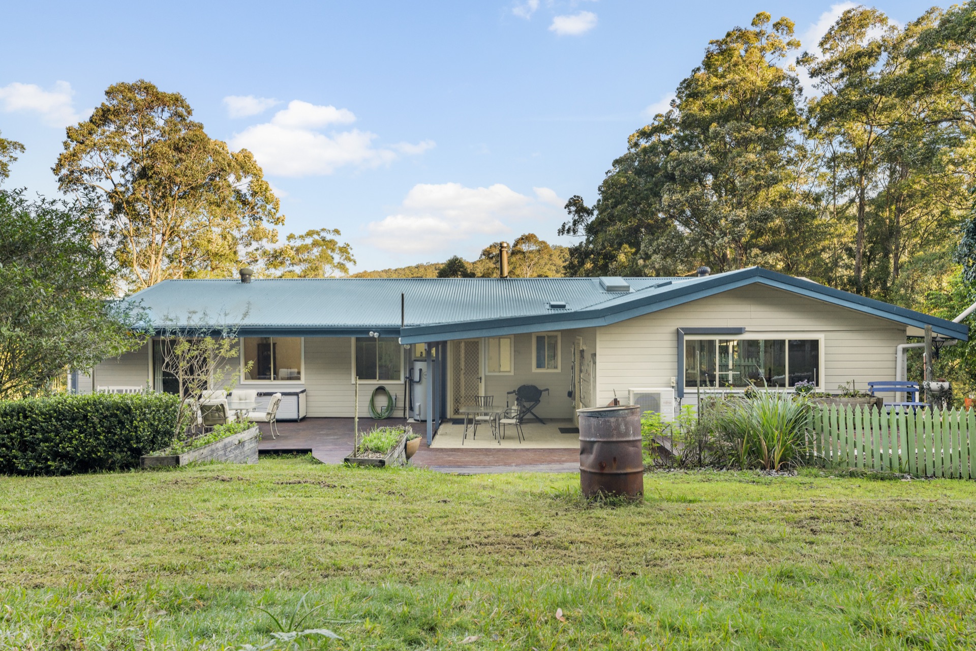 Home exterior in daylight