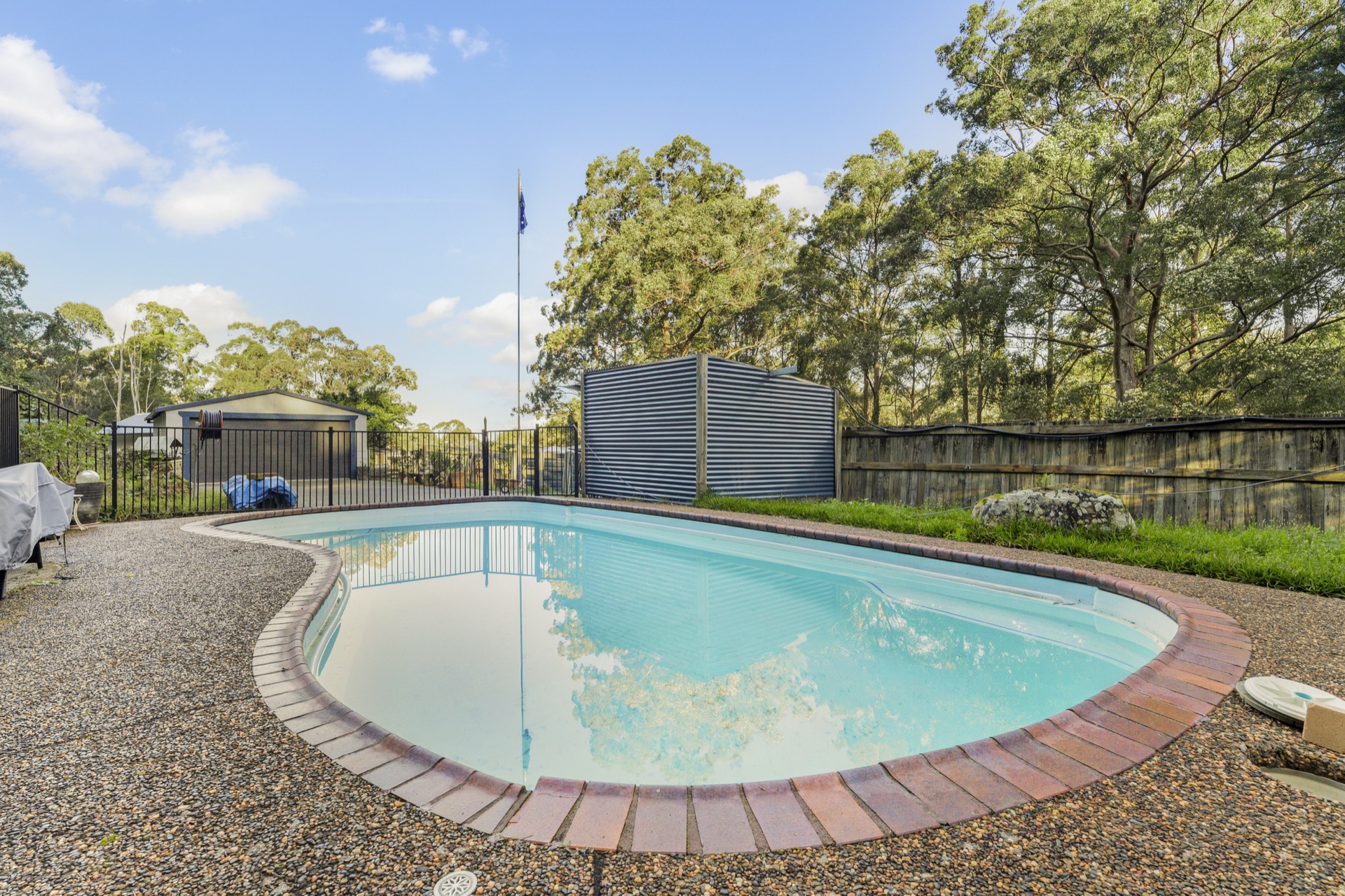 In-ground saltwater pool